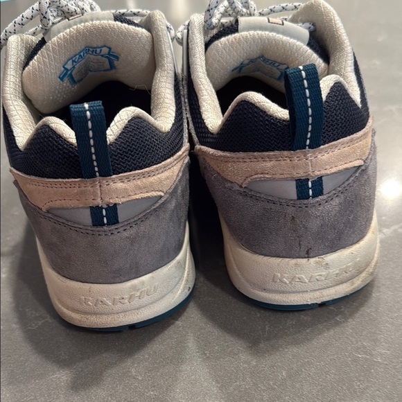 Karhu Cream and Blue Retro-Inspired Athletic Shoes - Picture 7 of 8